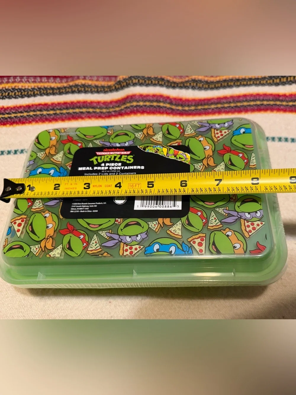 Teenage Mutant Ninja Turtles Green Lunchbox & Meal prep Containers NEW
